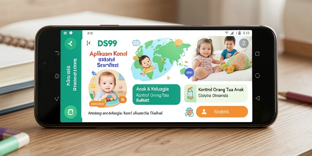 Tampilan antarmuka <strong>DS99</strong> yang ramah pengguna untuk kontrol orang tua.