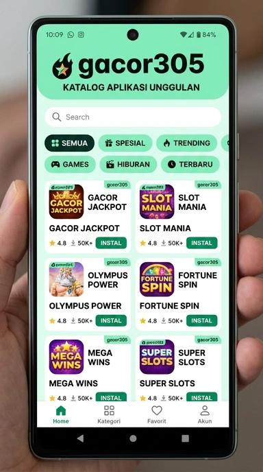 Tampilan katalog aplikasi gacor305