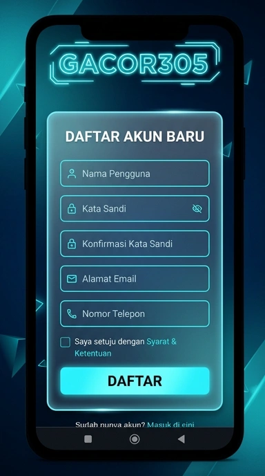 Tampilan halaman daftar gacor305