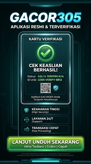 Tampilan kanal resmi gacor305